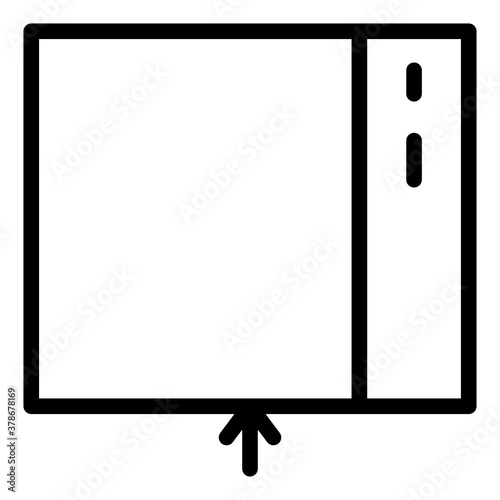 desktop outline style icon. suitable for your creative project.