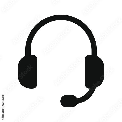 headset icon for listening to music and online seminars