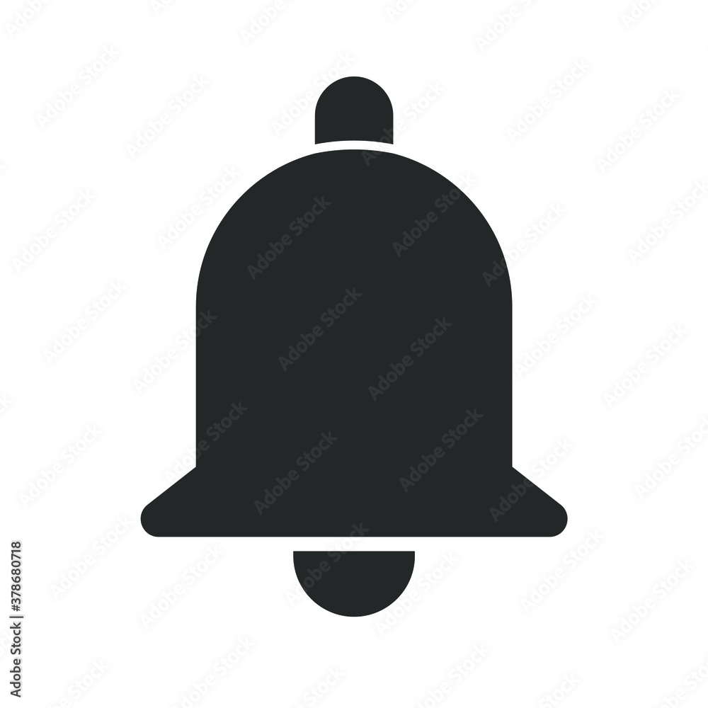 Notification bell icon for incoming inbox message Notification bell icon for incoming inbox message