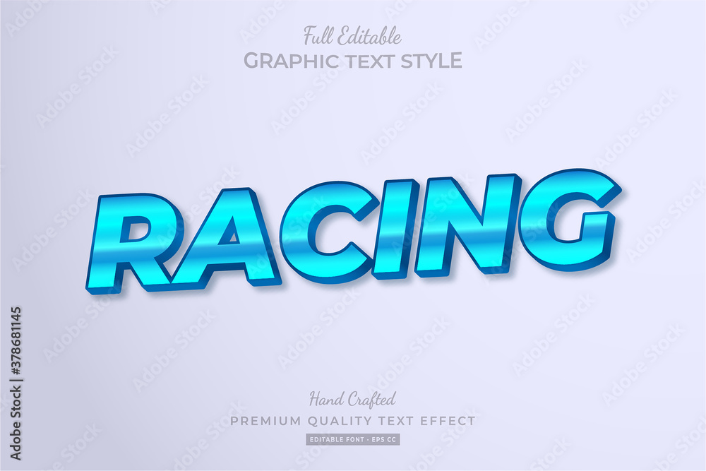 Racing Editable Text Style Effect Premium Racing Editable Text Style Effect Premium