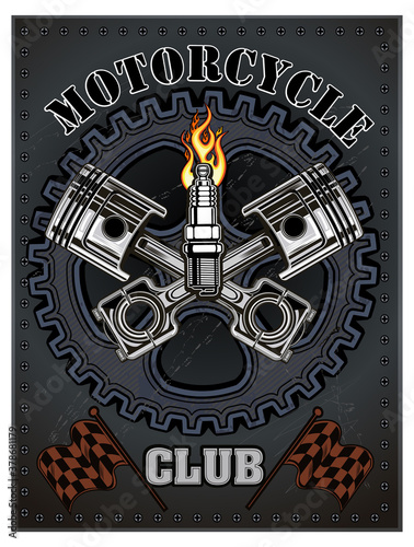 vintage motorcycle label