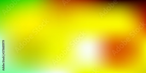 Light Green, Yellow vector gradient blur layout.