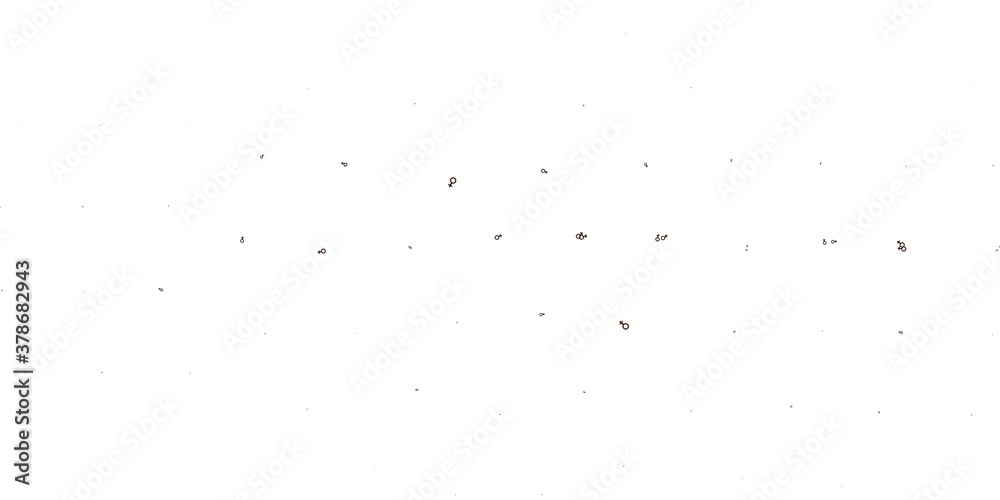 Light Yellow vector texture with women's rights symbols. Light Yellow vector texture with women's rights symbols.