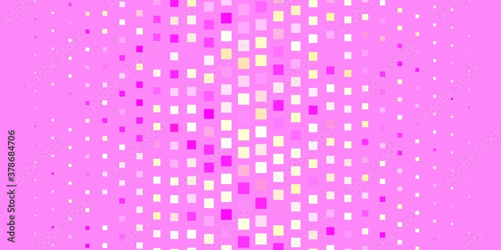 Light Pink, Yellow vector pattern in square style. Illustration with a set of gradient rectangles. Pattern for commercials, ads.