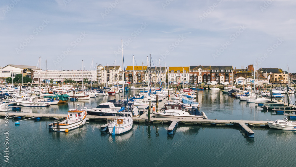 Weymouth Harbour view in summer