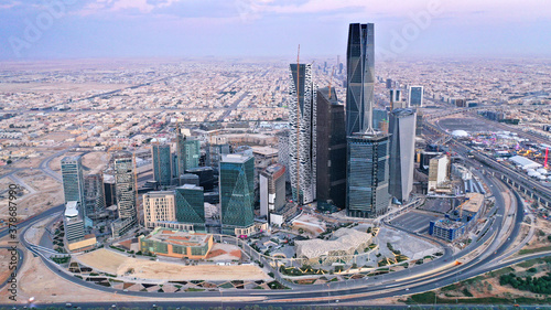 King Abdullah Financial District in Riyadh Saudi Arabia photo