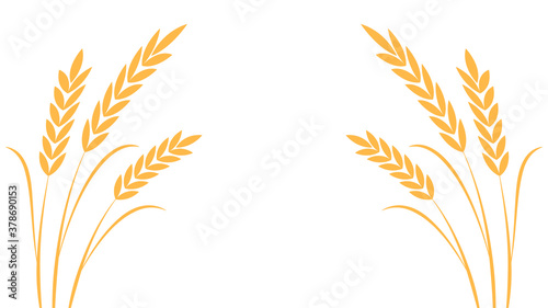 Oat pattern wallpaper. oat symbol. free space for text.