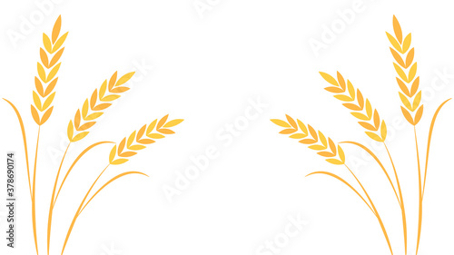 Oat pattern wallpaper. oat symbol. free space for text.