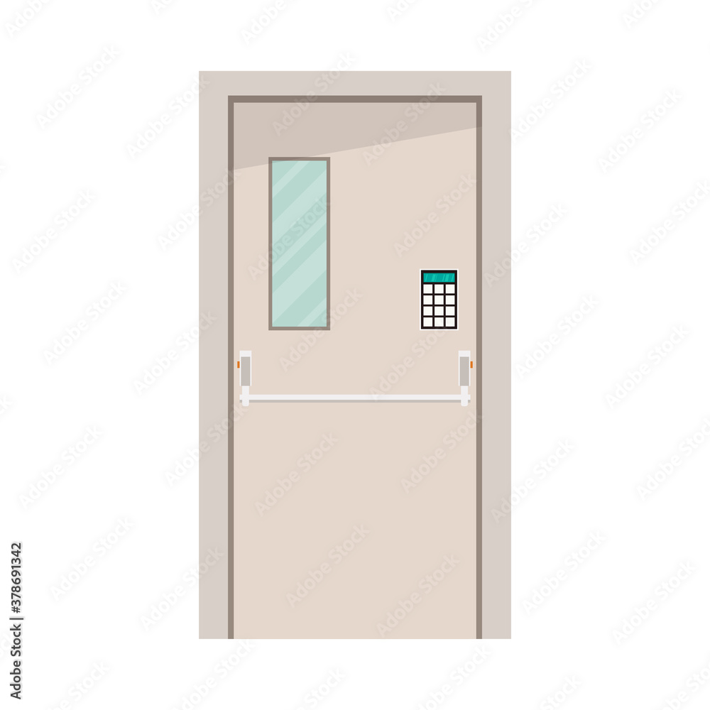Door vector. Door code lock vector. free space for text. Door vector. Door code lock vector. free space for text.