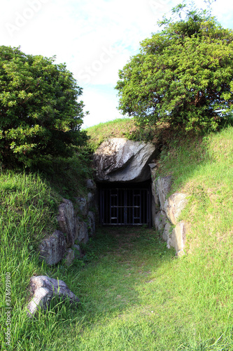 Small tomb, Miyakozuka Kofun, in Asuka, Nara photo