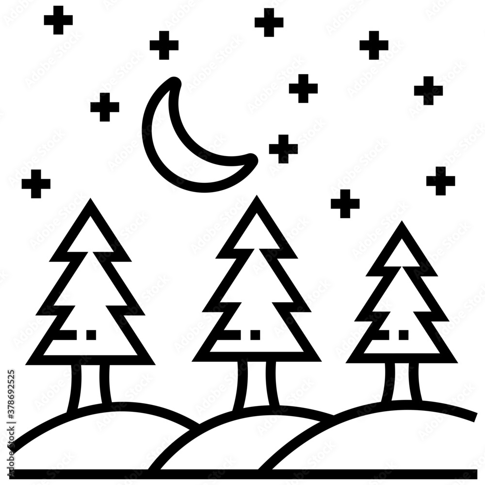 Fototapeta premium Snowy Night