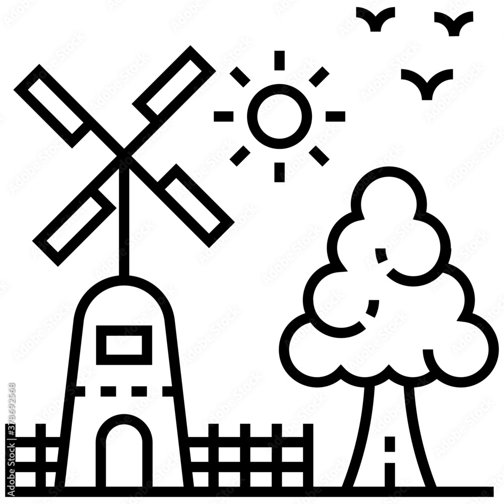 Windmill Landscape