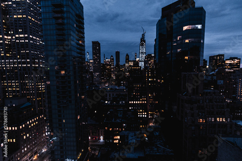 Canvas Print city at night