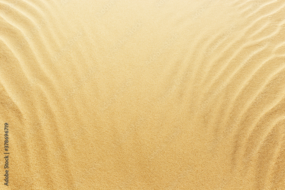 Top view on sand dunes. The texture of sand Top view on sand dunes. The texture of sand