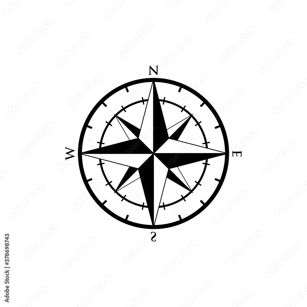 compass icon vector symbol compass icon vector symbol