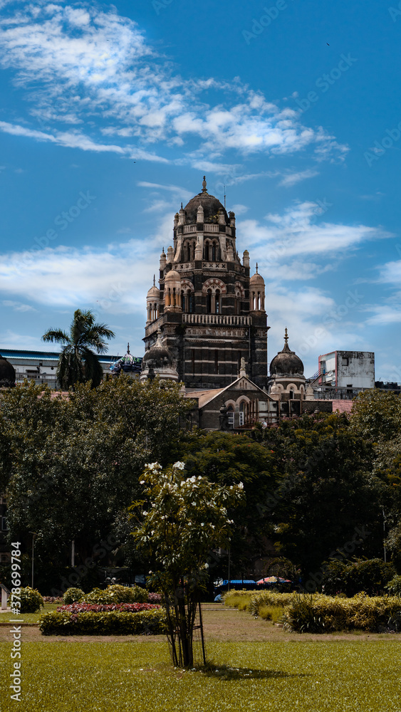 Mumbai CST architectural building.