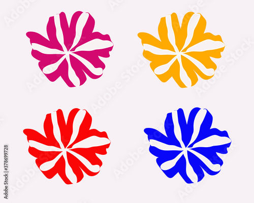 Petunia flower vector illustration and art