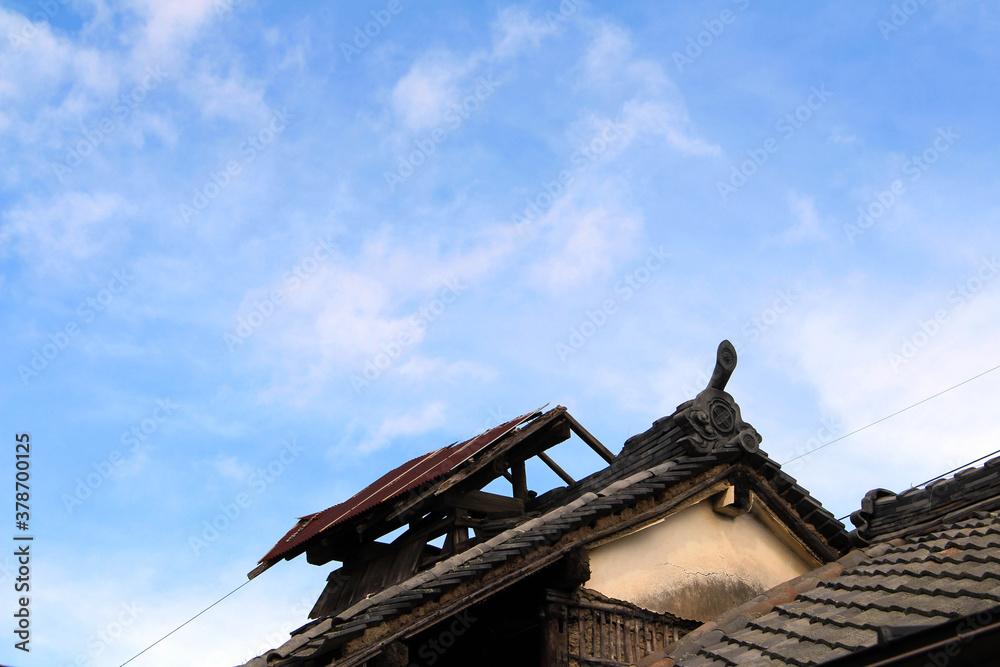 Detail of Japanese traditional roof style, Detail of Japanese traditional roof style,