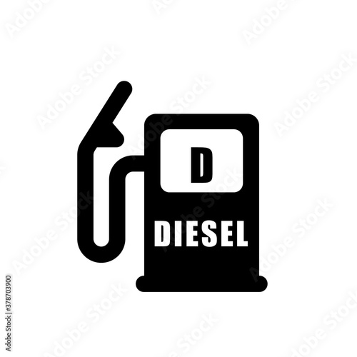 fuel diesel pump. vector