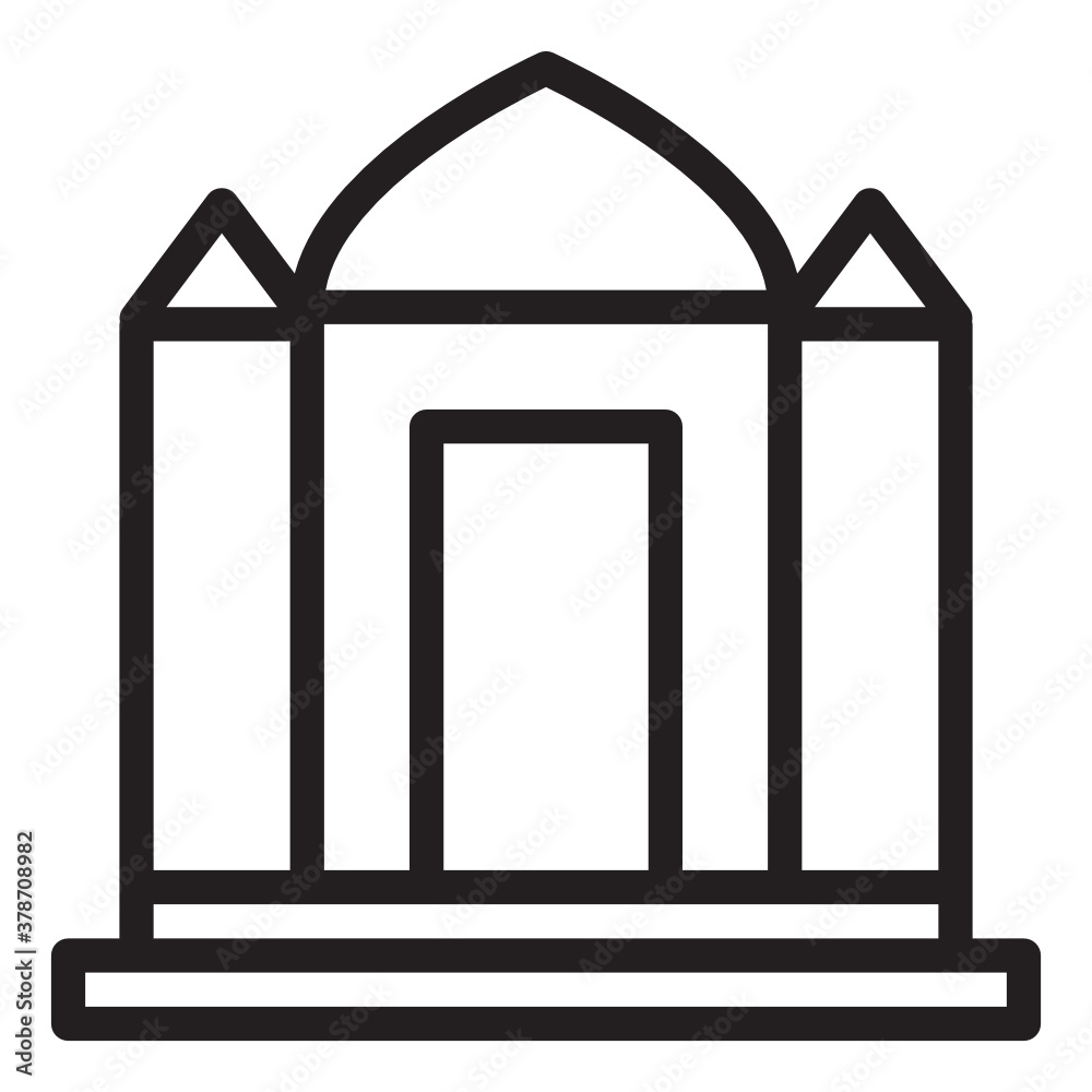 mosque line style icon. suitable for your creative project. mosque line style icon. suitable for your creative project.