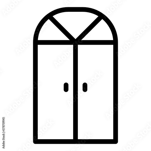 mosque line style icon. suitable for your creative project.