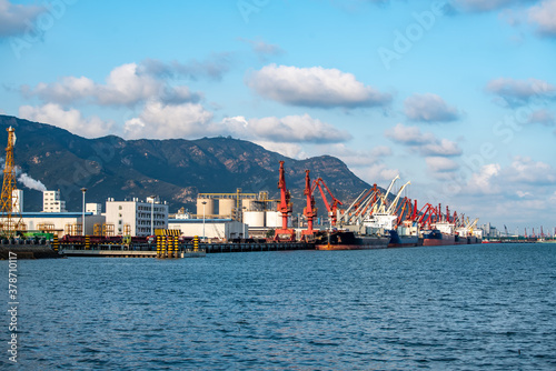 Large container terminal, Lianyungang, China.