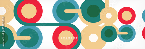 Circles and lines abstract background for covers, banners, flyers and posters and other templates