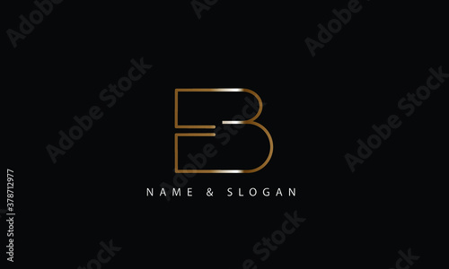 BE, EB, B, E abstract letters logo monogram photo