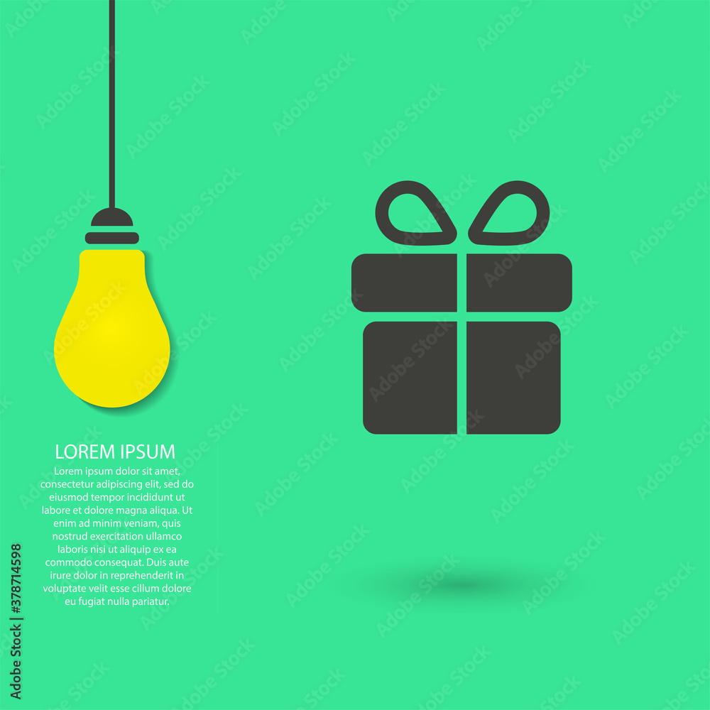 Gift vector icon , lorem ipsum Flat design Gift vector icon , lorem ipsum Flat design