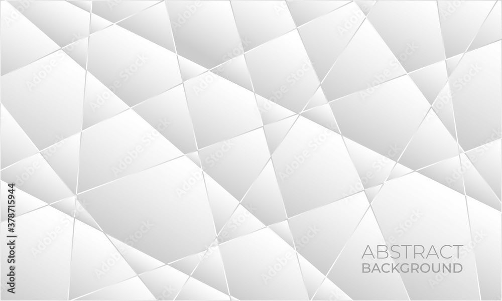 Abstract geometric background with gradient white color Abstract geometric background with gradient white color