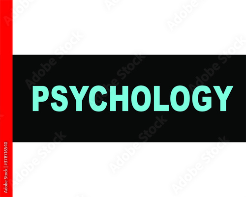 BLACK VECTOR BANNER psychology