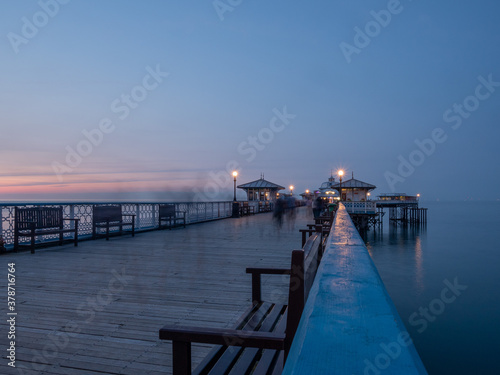 pier at sunset