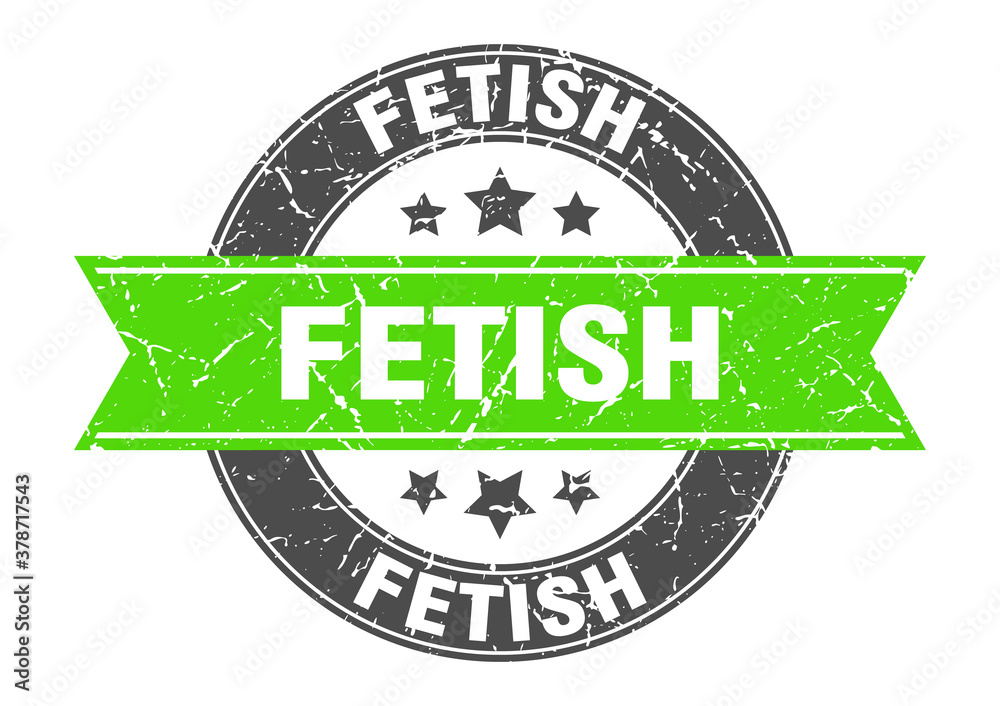 Obraz premium fetish round stamp with ribbon. label sign