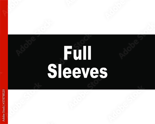 BLACK VECTOR BANNER full sleeves