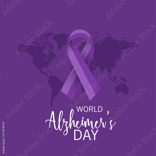 Vector illustration of a Banner for World Alzheimer's Day.