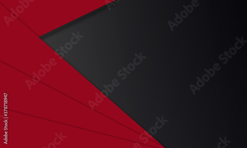 Abstract red blank, banner, on dark background