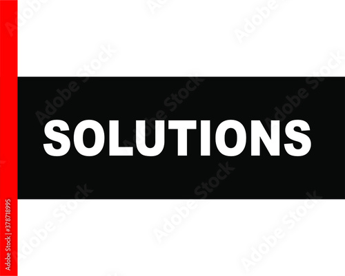 BLACK VECTOR BANNER solution