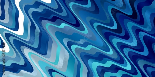 Light BLUE vector background with curves. Bright sample with colorful bent lines, shapes. Template for your UI design.