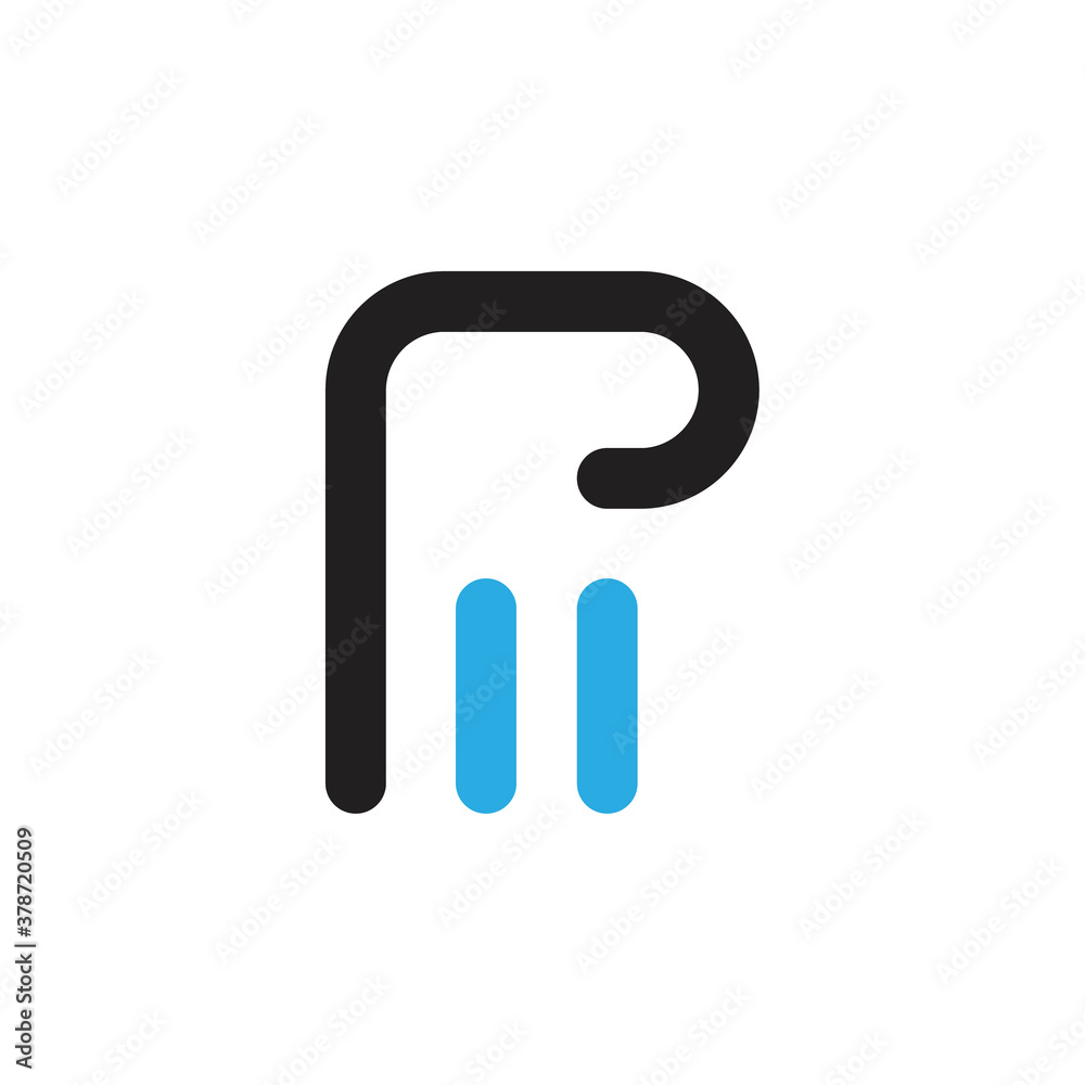 PM or MP letter logo design vector PM or MP letter logo design vector
