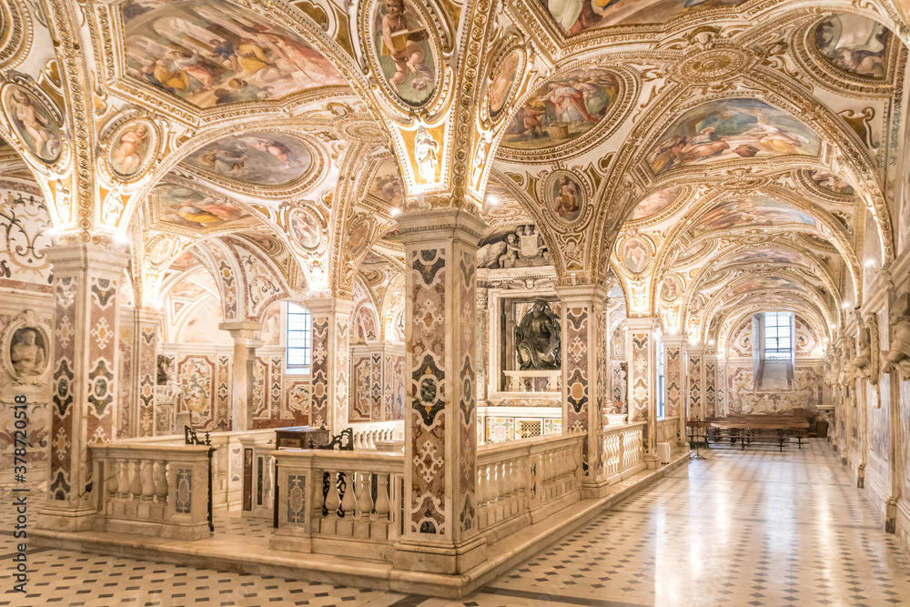 Photo & Art Print The colorful Crypt in the Duomo of Salerno, Campania ...