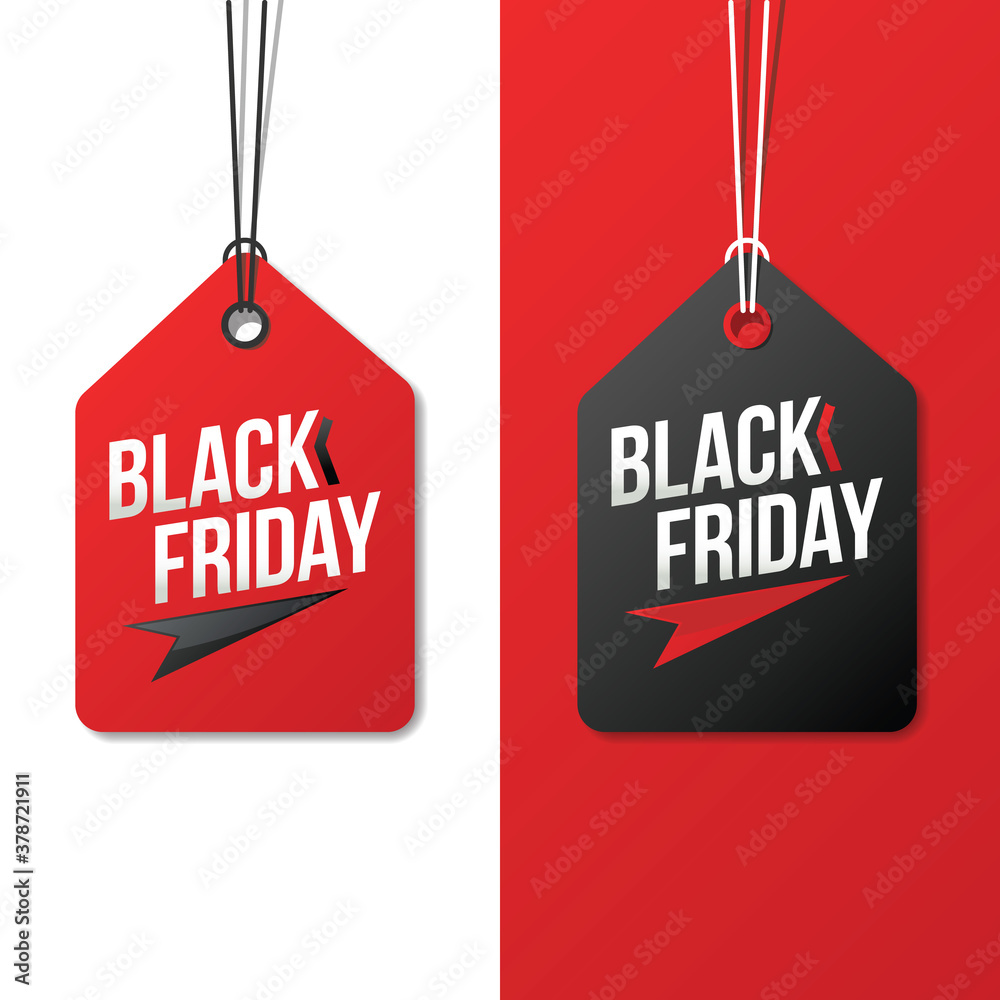 Black Friday Sale Tags Design