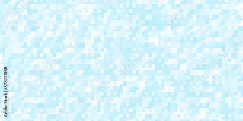 Light BLUE vector pattern in square style. Abstract gradient illustration with colorful rectangles. Template for cellphones.