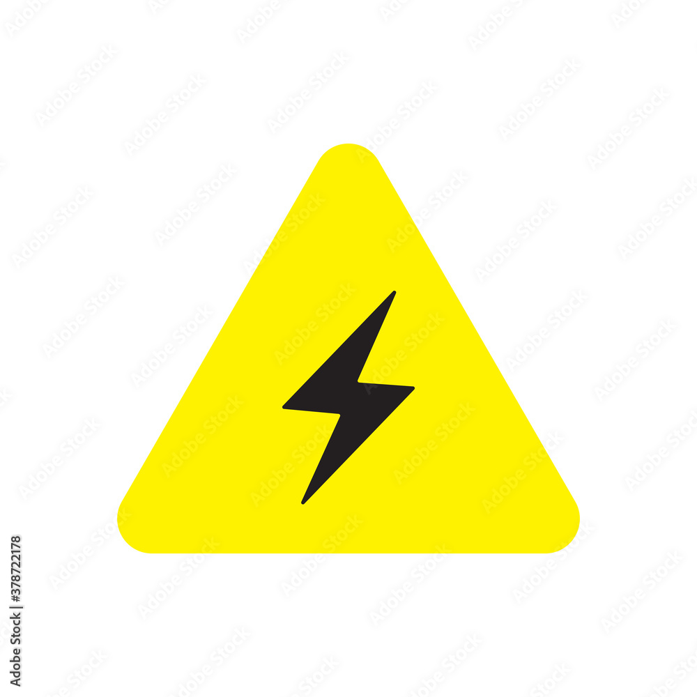 electric warning hazard icon electric warning hazard icon