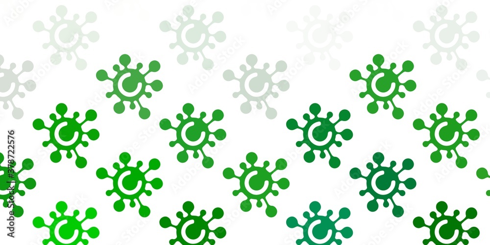 Light Green vector texture with disease symbols. Light Green vector texture with disease symbols.