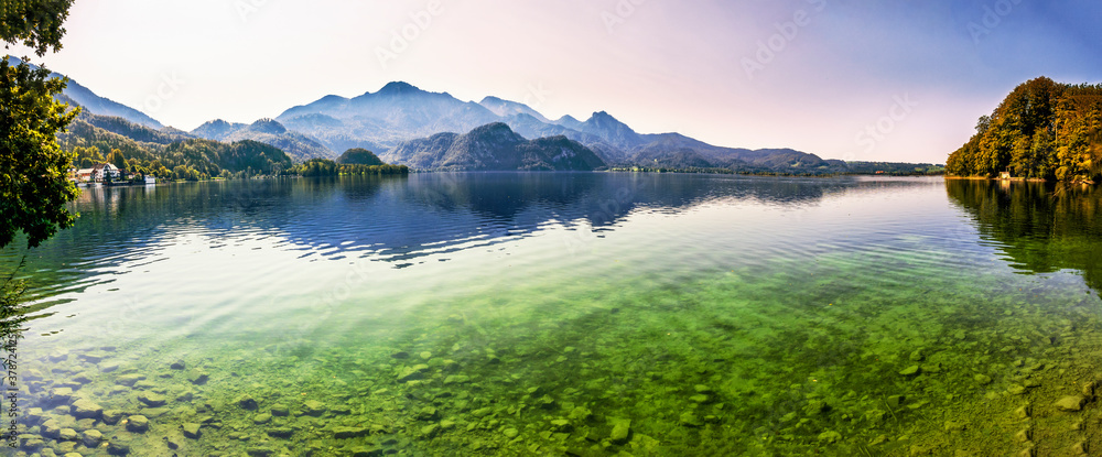 Naklejka premium Panorama Kochelsee
