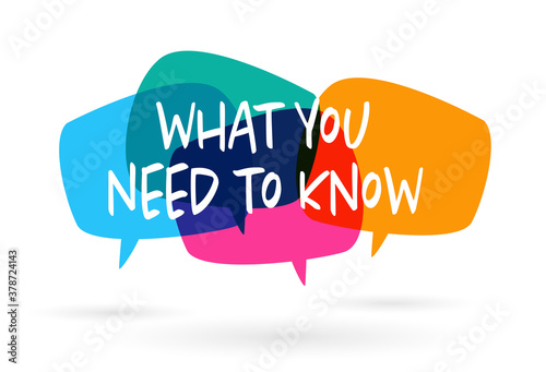 What you need to know