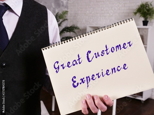 Wallpaper Mural Business concept about Great Customer Experience with sign on the page. Torontodigital.ca