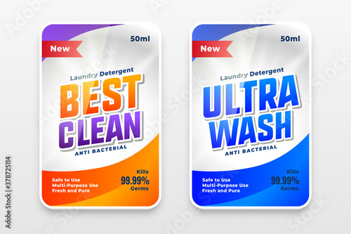 best clean ultra wash detergent labels template