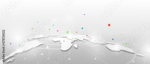 abstract technology communication concept vector background