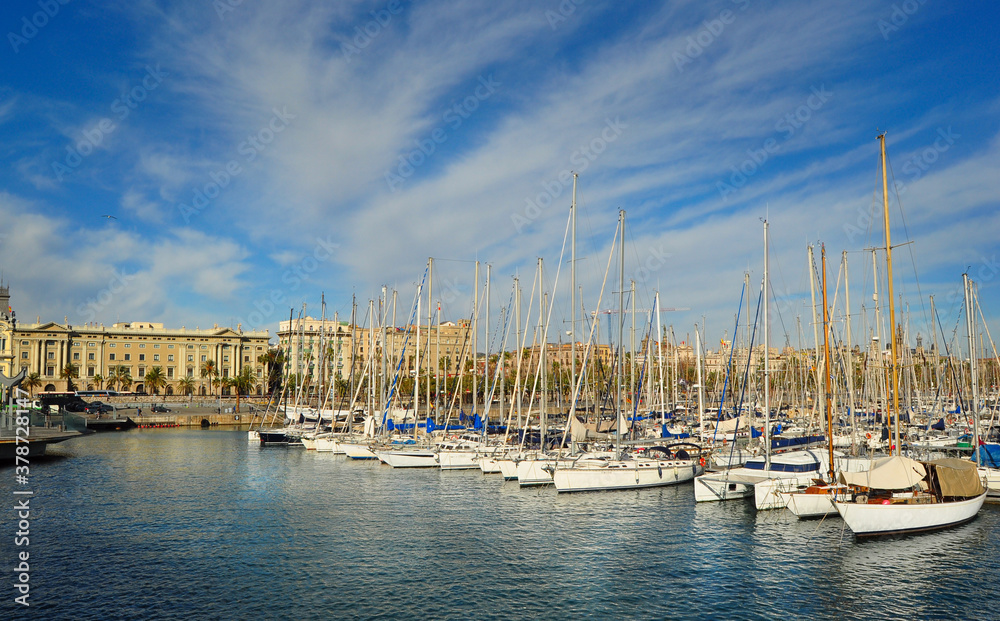 Marina in Barcelona, Spain